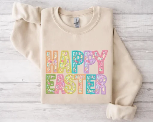 Happy Easter Sweatshirt, Womens Easter Shirt, Funny Easter Sweater, Easter Gift, Cute Easter Shirt