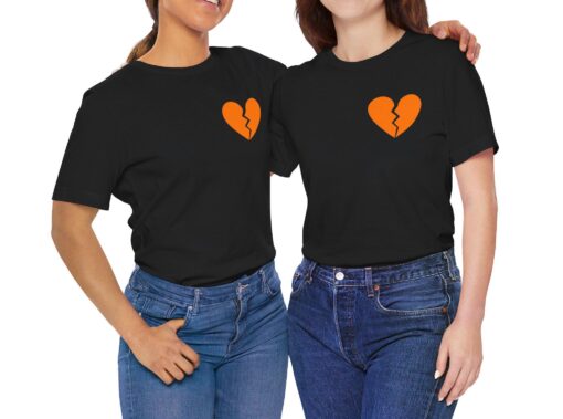 Broken Heart Tee, Shattered Love Tee, Heartbreak Club Shirt, Fractured Heart T-Shirt, Love Lost Tee