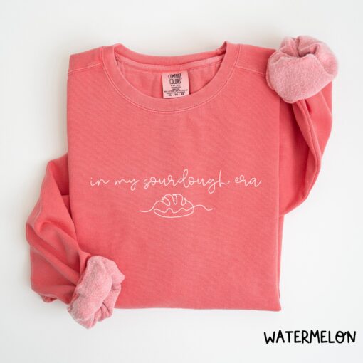 In My Sourdough Era Comfort Colors Sweatshirt Sourdough Starter Bread Baker Sweater Women's Crewneck Gift - Image 3