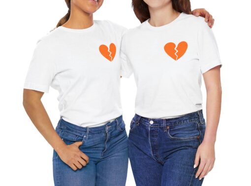 Broken Heart Tee, Shattered Love Tee, Heartbreak Club Shirt, Fractured Heart T-Shirt, Love Lost Tee - Image 2