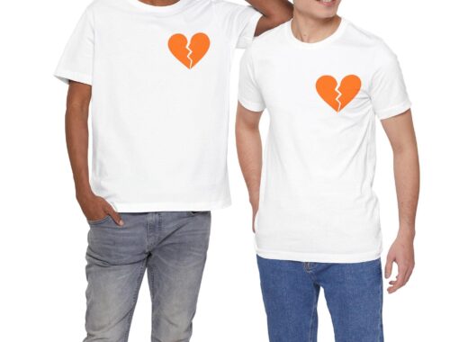 Broken Heart Tee, Shattered Love Tee, Heartbreak Club Shirt, Fractured Heart T-Shirt, Love Lost Tee - Image 5