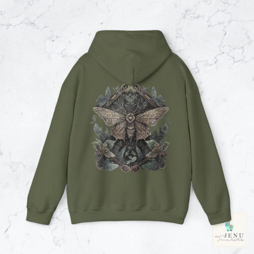 Vintage Moth Hoodie, Cottage Core Hoodie, Fairycore Top, Trendy Woodland Shirt - Image 8
