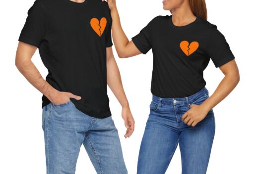 Broken Heart Tee, Shattered Love Tee, Heartbreak Club Shirt, Fractured Heart T-Shirt, Love Lost Tee - Image 4