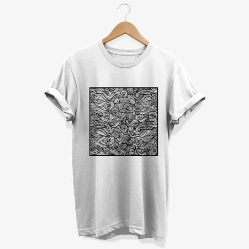 Minimalist Doodle Art T-shirt, Artsy Line Art Graphic Tee, Minimalist Artistic Abstract Gift - Image 3