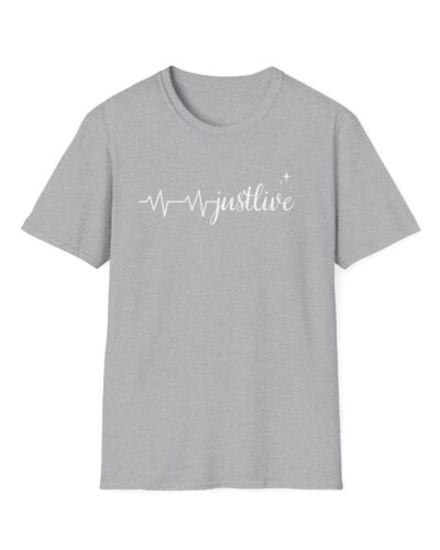 Just Live Unisex Softstyle T-Shirt, Motivational Tee, Inspirational Shirt, Gift for Students