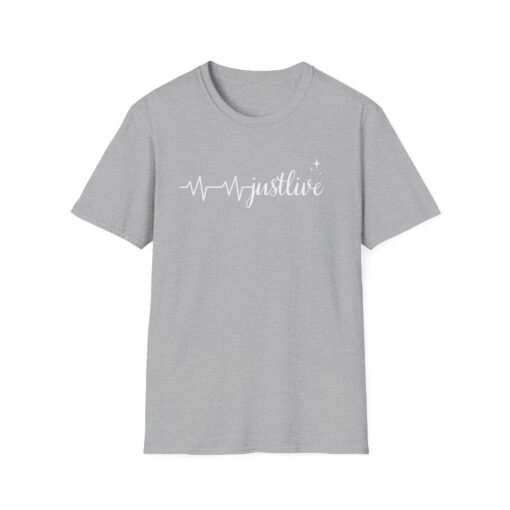 Just Live Unisex Softstyle T-Shirt, Motivational Tee, Inspirational Shirt, Gift for Students