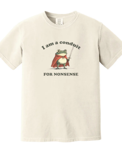 I Am a Conduit for Nonsense T-shirt, Comfort Colors Funny Weirdcore Sayings Unique Tshirt
