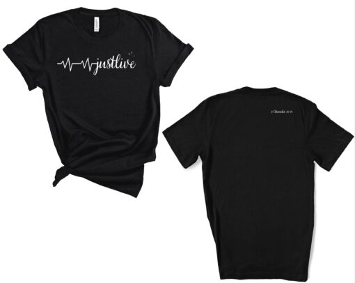 Just Live Unisex Softstyle T-Shirt, Motivational Tee, Inspirational Shirt, Gift for Students - Image 3