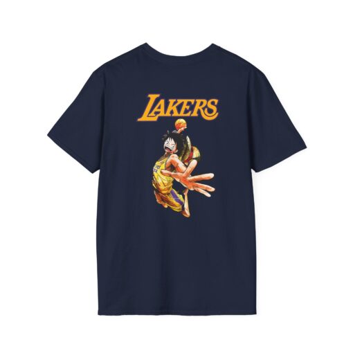 One Piece X Lakers Shirt, Luffy Lakers Shirt, One Piece Basketball Tee, Luffy Shirt - Image 4