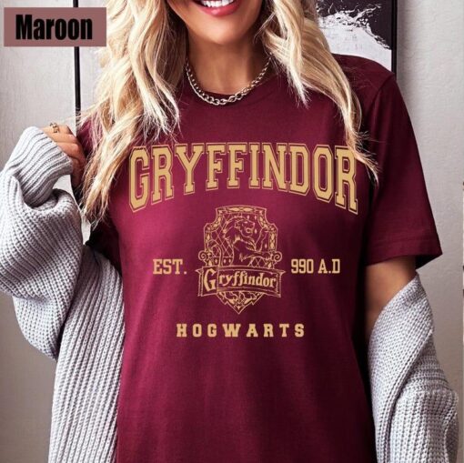Vintage Wizard House Shirts, Hogwarts House Shirt, HP Wizard School Shirt, Universal Studios Shirt - Image 3