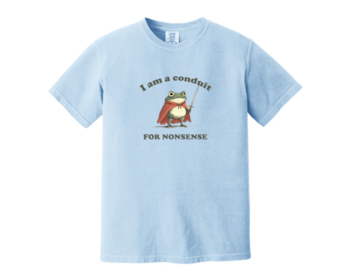 I Am a Conduit for Nonsense T-shirt, Comfort Colors Funny Weirdcore Sayings Unique Tshirt - Image 2