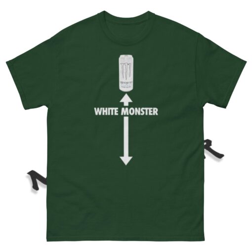 White Monster Double Arrow Shirt, Double White Monster Shirt, Gift For Him, Funny Tiktok Viral - Image 2