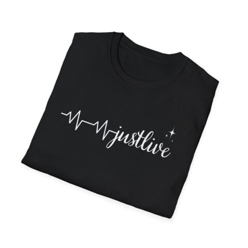 Just Live Unisex Softstyle T-Shirt, Motivational Tee, Inspirational Shirt, Gift for Students - Image 6