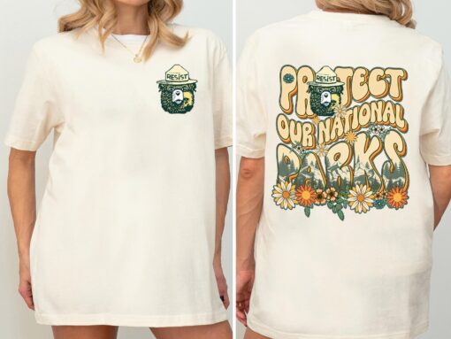 Protect our National Parks 2 Sides Shirt, Subtle Shirt, Yosemite Joshua Park - Image 4