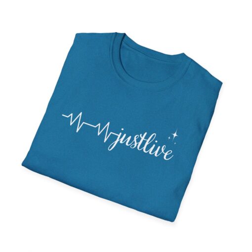 Just Live Unisex Softstyle T-Shirt, Motivational Tee, Inspirational Shirt, Gift for Students - Image 5