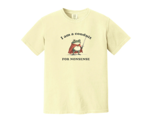 I Am a Conduit for Nonsense T-shirt, Comfort Colors Funny Weirdcore Sayings Unique Tshirt - Image 3