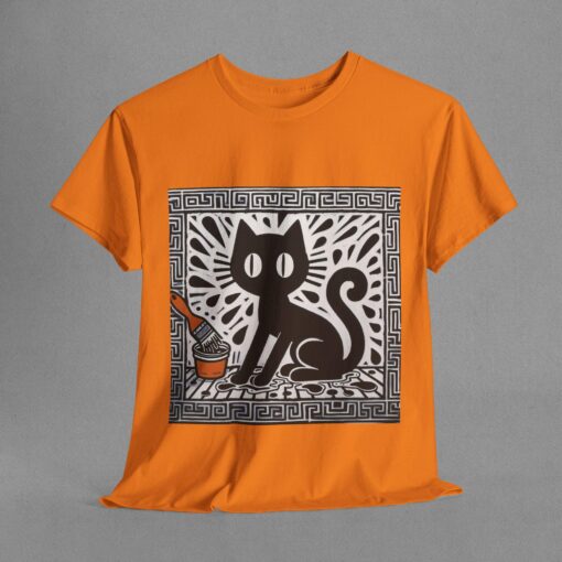 Whimsical Cat Graphic Tee, Great for Cat Lovers, Unique Gift, Cozy Comfort, Cute Top - Image 5