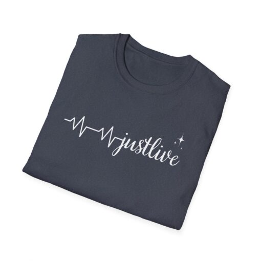 Just Live Unisex Softstyle T-Shirt, Motivational Tee, Inspirational Shirt, Gift for Students - Image 7